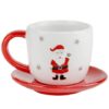 Чашка з блюдцем "Санта"