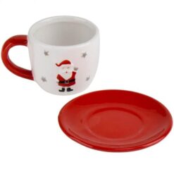 Чашка з блюдцем "Санта"