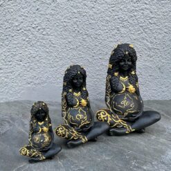 Статуетка оберіг Богиня Гайя чорна