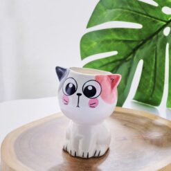 кашпо, котик, вазон для квітів, подарунок, декор