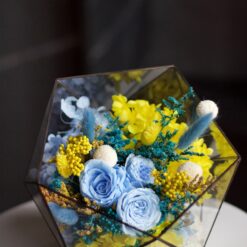 композиція з сухоцвітами, стабілізовані квіти, декор зі стабілізованих квітів, сухоцвіти, флористична композиція, квіткова композиція, композиція для інтер'єру, подарунок з квітами, вінтажна композиція, квітковий декор, прикраса для дому, композиція на стіл, декоративні квіти, стильний декор, композиція зі стабілізованими рослинами