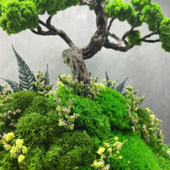 мосаріум, велика композиція, стабілізовані рослини, рослини у склі, унікальний подарунок, 8 березня, день народження, уникальный подарок, моссариум, флорариум, цветы в вазе, цветы в стекле