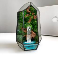 флораріум, мосаріум, флораріум з мохом, стабілізовані рослини, мінімалізм, декор, подарунок, 8 березня, день народження