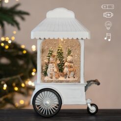 Новорічний ліхтар з підсвіткою та музикою