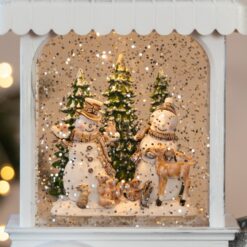 Новорічний ліхтар з підсвіткою та музикою