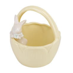 керамическая корзинка кролик, керамічний кошик кролик