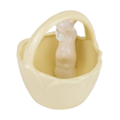 керамическая корзинка кролик, керамічний кошик кролик