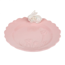 пасхальная тарелка кролик, великодня тарілка кролик