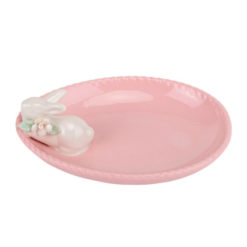 пасхальная тарелка кролик, великодня тарілка кролик