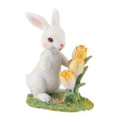 Статуетка Кролик з тюльпанами