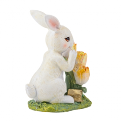Статуетка Кролик з тюльпанами