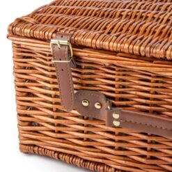 кошик із лози для пікніка на 4 особи