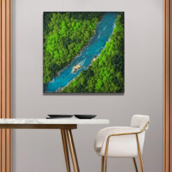 Панно Річка зі стабілізованого моху Преміум якості