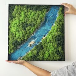 Панно Річка зі стабілізованого моху Преміум якості