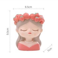 Кашпо дівчинка Полуничний вінок