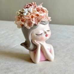 Кашпо Мері з букетом зі стабілізованих рослин