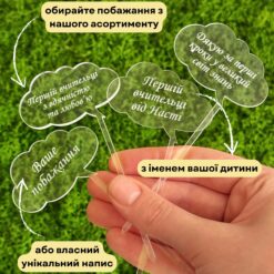 Топер табличка хмара на свята на торт