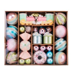 набір ялинкових прикрас у вигляді солодощів