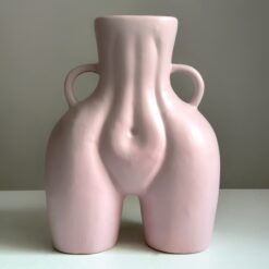 ваза керамічна у вигляді жіночої попи