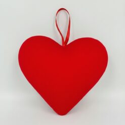 Декоративне підвісне флокове серце